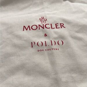 Moncler & Poldo Dog Couture White Fabric